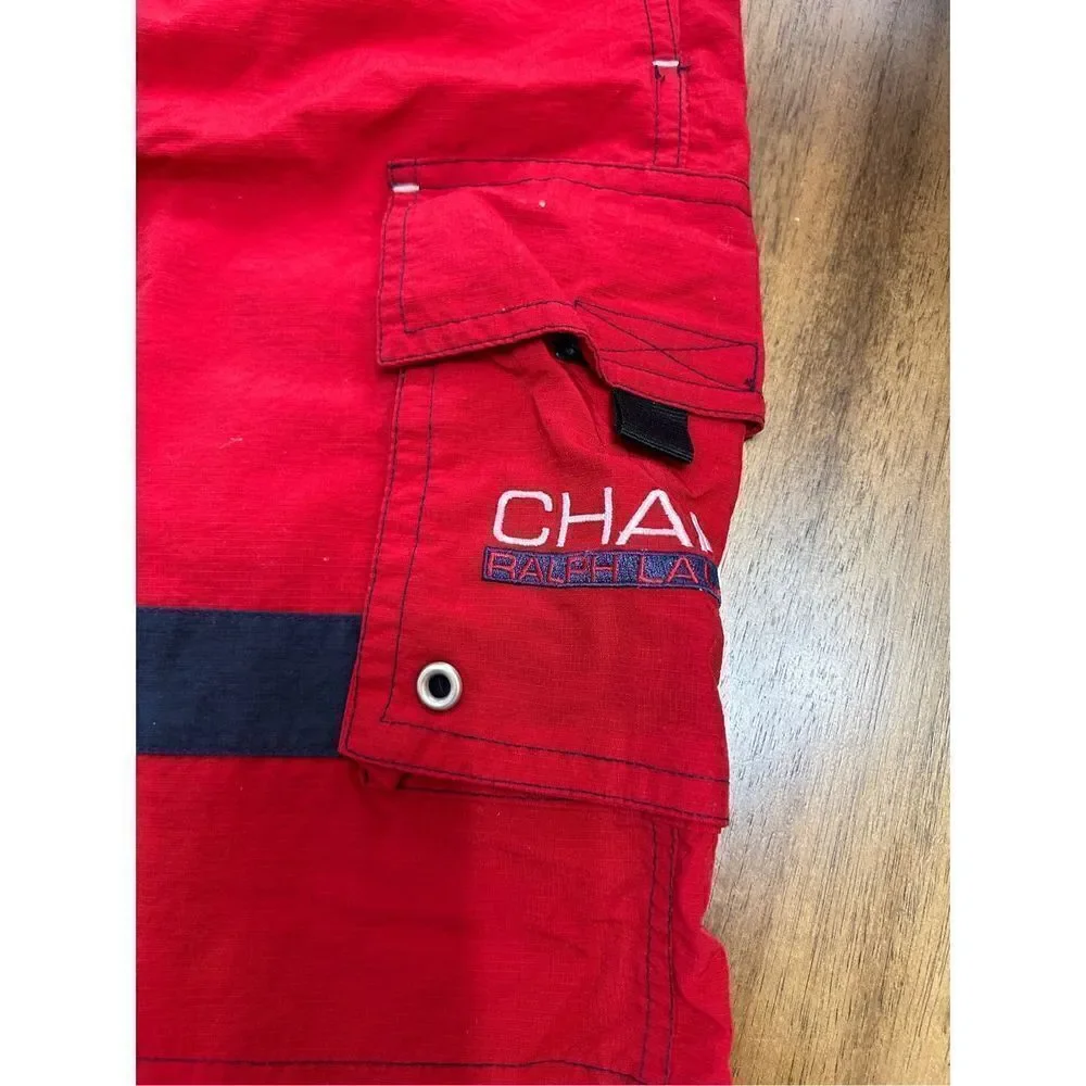 Vintage Chaps Ralph Lauren Swim Trunks Mens XLarge Red